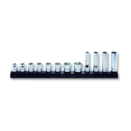 KO-KEN Socket set 8-19mm 6 Point 300mm Z-series 12 pieces 3/8 Sq. Drive RS3X00MZ/12